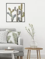 Pannello In Ferro Cactus-Frame -C- cm 50X1,3X50(m-7)