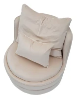 Poltrona Paris Space Crema/Gold cm Ø 84X72(m-6)