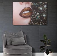 Stampa Su Tela Beautiful Lips cm 80X3,8X120(m-5)