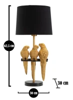 Lampada Da Tavolo Pappagalli cm Ø 30X62,5(m-6)