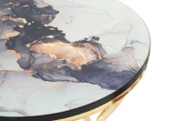 Tavolinetti Abstract Top -A- Coppia cm Ø 37X51-25X46(m-4)