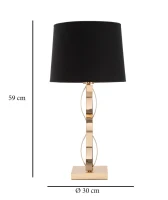 Lampada Da Tavolo Cordy cm Ø 30X59(m-7)