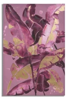 Stampa Dipinta Dark Leaves cm 80X3X120(m-1)