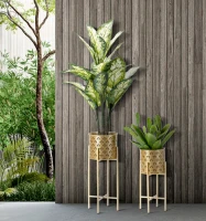 Portavasi Golvy Stand Coppia -B- cm Ø 21X52-19X42(m-5)