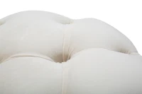 Pouf Contenitore Rich Crema cm Ø 55X42(m-4)