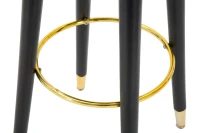 Sgabello Bar Paris Ottanio/Gold cm Ø 35X74(m-5)