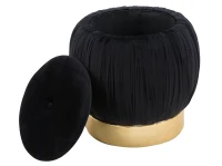 Pouf Contenitore Paris Nero cm Ø 41X41(m-6)