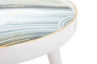 Tavolinetto White Marble cm Ø 50X48(m-2)
