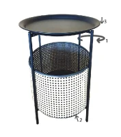 Tavolinetto Osaka cm Ø 40X50(m-7)