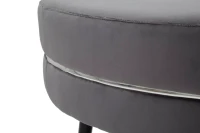 Pouf Paris xxl Grigio/Silver cm Ø 90X46(m-4)