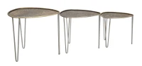 Tavolinetti Delhi Set 3 Pz cm Ø 53,5X54X47-45,5X46X41-38X38X35(m-1)