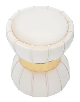 Sgabello Flower cm Crema cm Ø 40X44(m-2)