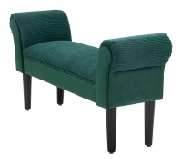 Panchetta Velvet Verde cm 102X31X51(m-3)