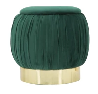 Pouf Contenitore Paris Verde cm Ø 41X41(m-2)