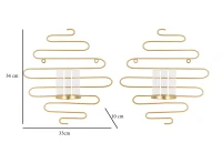 Portacandele Da Muro Alid Coppia cm 33X10X34(m-6)
