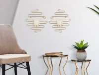 Portacandele Da Muro Alid Coppia cm 33X10X34(m-5)