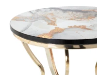 Tavolinetti Abstract Top -B- Coppia cm Ø 37X51-25X46(m-4)