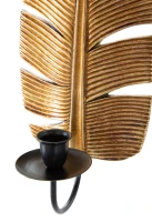 Portacandele Da Muro Leaf cm 12,8X8,9X31,2(m-3)