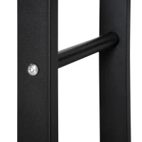 HOMCOM Raft Lemne pentru Intern si Extern Negru, 40x25x100cm(m-9)