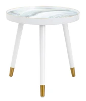 Tavolinetto White Marble cm Ø 50X48(m-1)