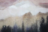 Dipinto Su Tela Pink Mountain cm 80X2,7X60(m-3)