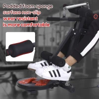 HOMCOM Multifunctional Sit Up Bench Exercise with Resistant Rope and Twist Waist Disc for Home, Office and Gym(m-5)