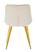 Sedia Paris Crema/Gold Set 2 Pz cm 51X59X79(m-4)