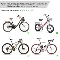 HOMCOM Foldable 3 Bike Carrier Car Back Mount Bicycle Rack Trunk SUV Universal Straps(m-7)