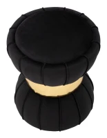 Sgabello Flower cm Nero cm Ø 40X44(m-4)