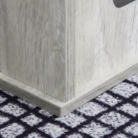 PawHut 114cm Wooden Cat Tree Condo Jute Scratching Post Cat Tower Kitten Activity Center Grey(m-10)