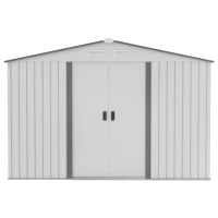 Outsunny Magazie Gradina 277×195×192 cm – Otel & PP cu Usi Glisante Duble(m-4)