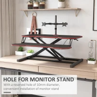 Vinsetto Liftable Computer Stand Height Adjustable Ergonomic Desktop Stand PC, Portable(m-8)