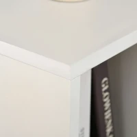 HOMCOM Modern Bookcase with 6 Cubes, Bookshelf, Free Standing Display Cabinet, Storage Unit for Home, Office, Living Room, Study, White(m-9)