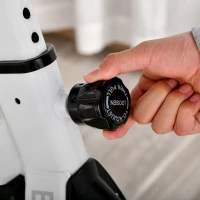 HOMCOM Exercise Bike, 8kg Flywheel Stationary Bike Indoor Cycling Machine with Adjustable Resistance Seat Handlebar, White(m-11)