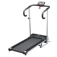 HOMCOM Electric Treadmill, 500W, 28kg-Black/Grey(m-1)