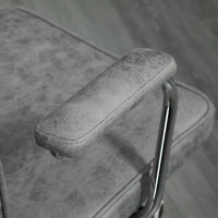Vinsetto Fauteuil chaise de bureau style contemporain hauteur réglable roulettes pivotant - dim. 61L x 58P x 82-91H cm - gris(m-9)