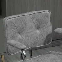 Vinsetto Fauteuil chaise de bureau style contemporain hauteur réglable roulettes pivotant - dim. 61L x 58P x 82-91H cm - gris(m-8)