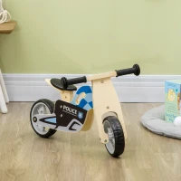 AIYAPLAY Bicicleta sem Pedais de Madeira para Crianças acima de 18 Meses Bicicleta de Equilíbrio Infantil 60x38x38cm Multicor(m-2)