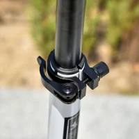 HOMCOM Teen/Adults Aluminium Folding Kick Scooter w/ Shock Mitigation System Silver(m-9)