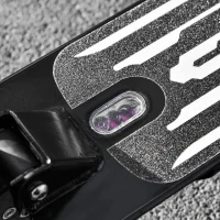 HOMCOM Kick Scooter Foldable Height Adjustable Aluminum Ride for 14+ Adult Teens with Rear Wheel Brake, Shock Mitigation System and Supported Stand(m-8)