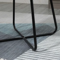 HOMCOM Fauteuil de Salon confortable Fauteuil gris Fauteuil relax pour chambre(m-9)