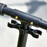 HOMCOM Teen/Adults Aluminium Folding Kick Scooter w/ Shock Mitigation System Silver(m-8)