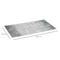 HOMCOM Grey Area Rugs, Large Carpet for Living Room, Bedroom, Dining Room, 150 x 80cm(m-3)