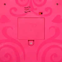 HOMCOM Toeletta Tavolo Trucco con Sgabello e Accessori per Bimbi da 3 Anni, Specchio con Luci e Musiche Integrate, Rosa e Rosso(m-9)