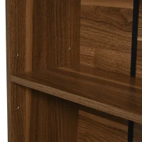 Homcom Biblioteca cu Rafturi, Castaniu, 60x24x63cm(m-6)