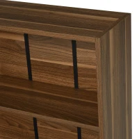 Homcom Biblioteca cu Rafturi, Castaniu, 60x24x63cm(m-9)