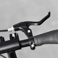 HOMCOM Monopattino Pieghevole in Alluminio con Freno a Disco, Manubrio Regolabile e Ammortizzatore, 100x39x80-103.5cm, Nero(m-8)