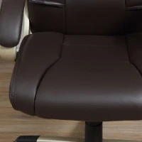 Vinsetto Ergonomic Executive Office Desk Chair PU Leather Brown(m-12)