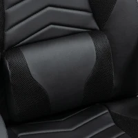 HomCom scaun gaming, masaj, incalzire 68×69×108-117cm(m-11)