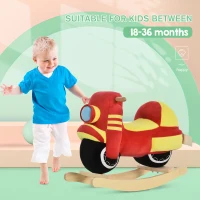 HOMCOM Calut Leagan stil motocicleta cu sunet pentru copii 18-36 luni(m-5)